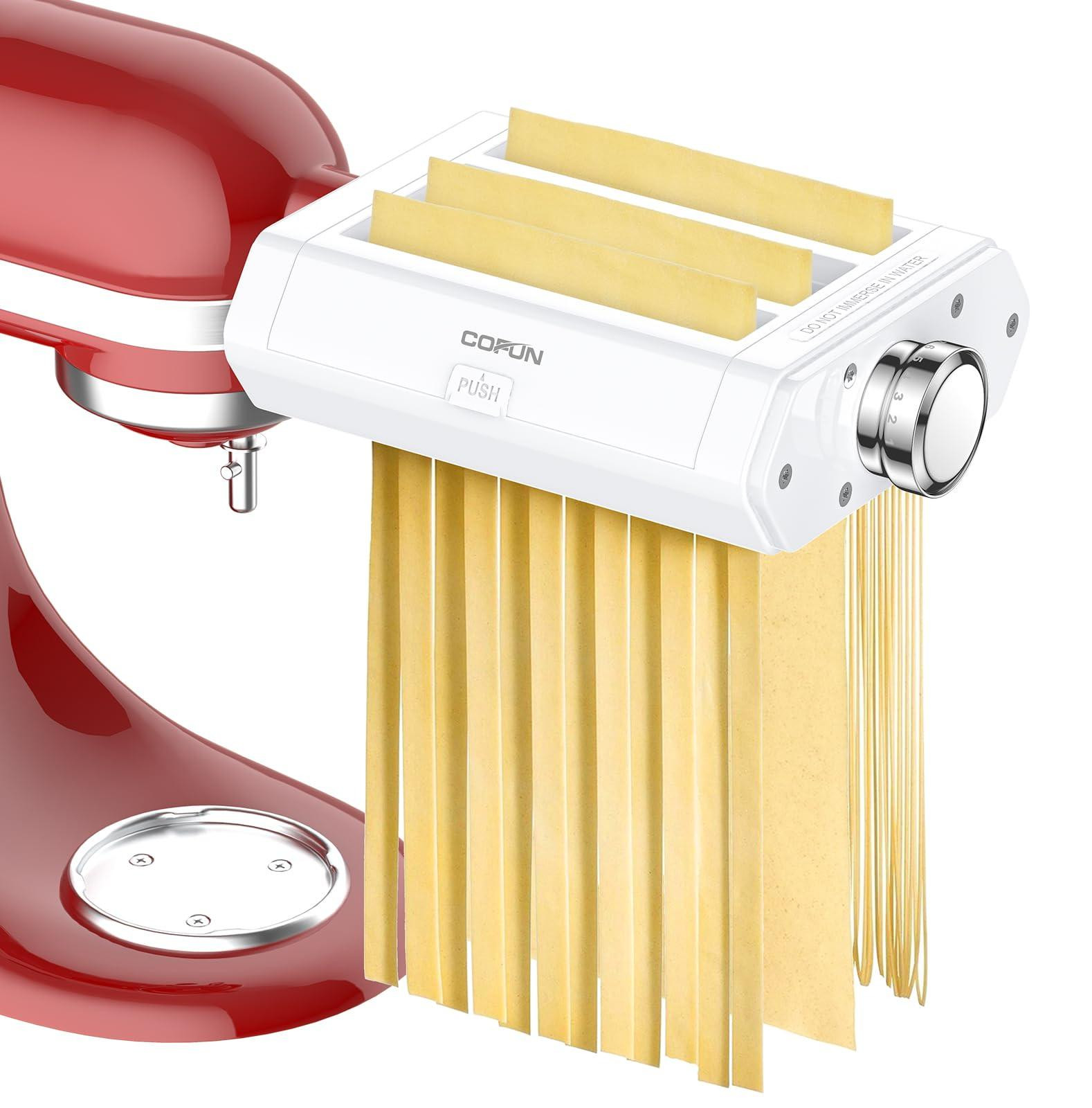 Selius 3-in-1 roestvrijstalen pastaopzetstuk voor keukenmachine