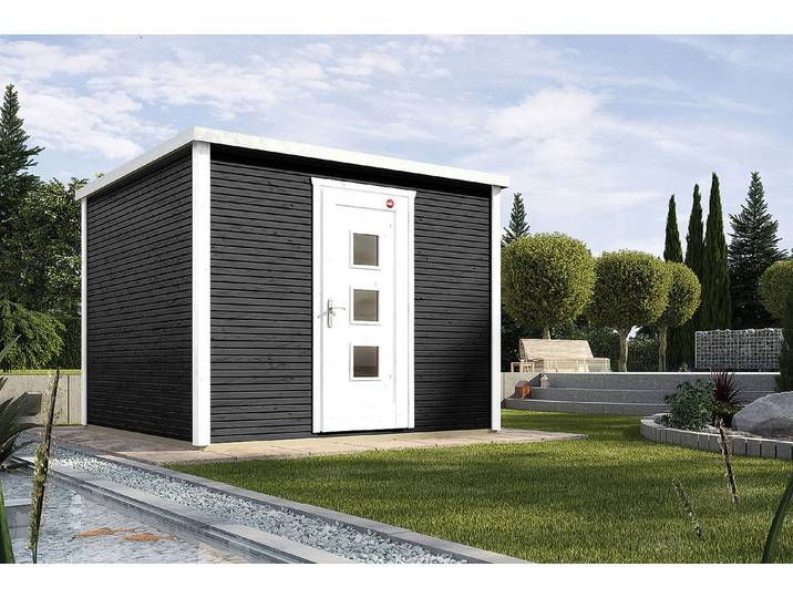 Weka Designhaus wekaLine 413 2, mit Einzeltür, anthrazit
