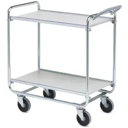 Etagenwagen Serie 100 Populär, max. 150 kg 2 Etagen Transportwagen, Abmessungen 1150x425x1120 mm