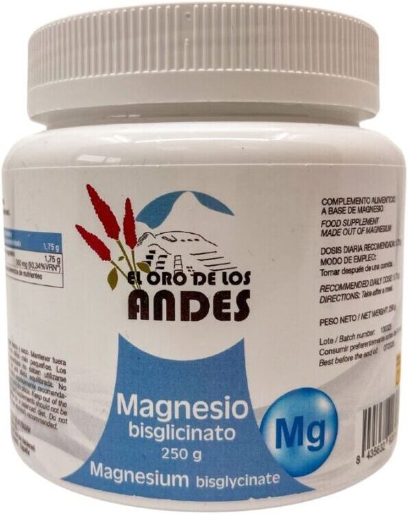 El Oro De Los Andes Magnesium Bisglycinate 350 mg Powder 250 gr