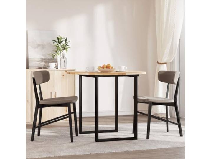 KTHLBRH Runde Tischplatte 90 x 2 cm Massivholz Akazie Unbehandelt, glatte Oberfläche, pflegeleicht, abgerundete Form, vielseitig verwendbar für Wohnzimmer oder Bar