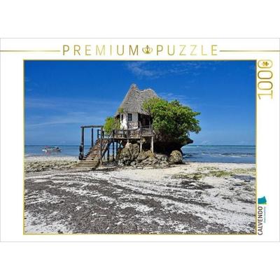 CALVENDO Puzzle The Rock auf Sansibar | 1000 Teile Lege-Größe 64x48cm Foto-Puzzle für glückliche Stunden