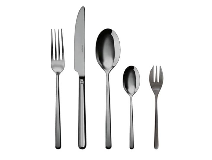 Rosenthal Sambonet - Linear PVD - Besteckset, Beteck, Essbesteck - Farbe: Schwarz - 30-teilig - Spülmaschinenfest