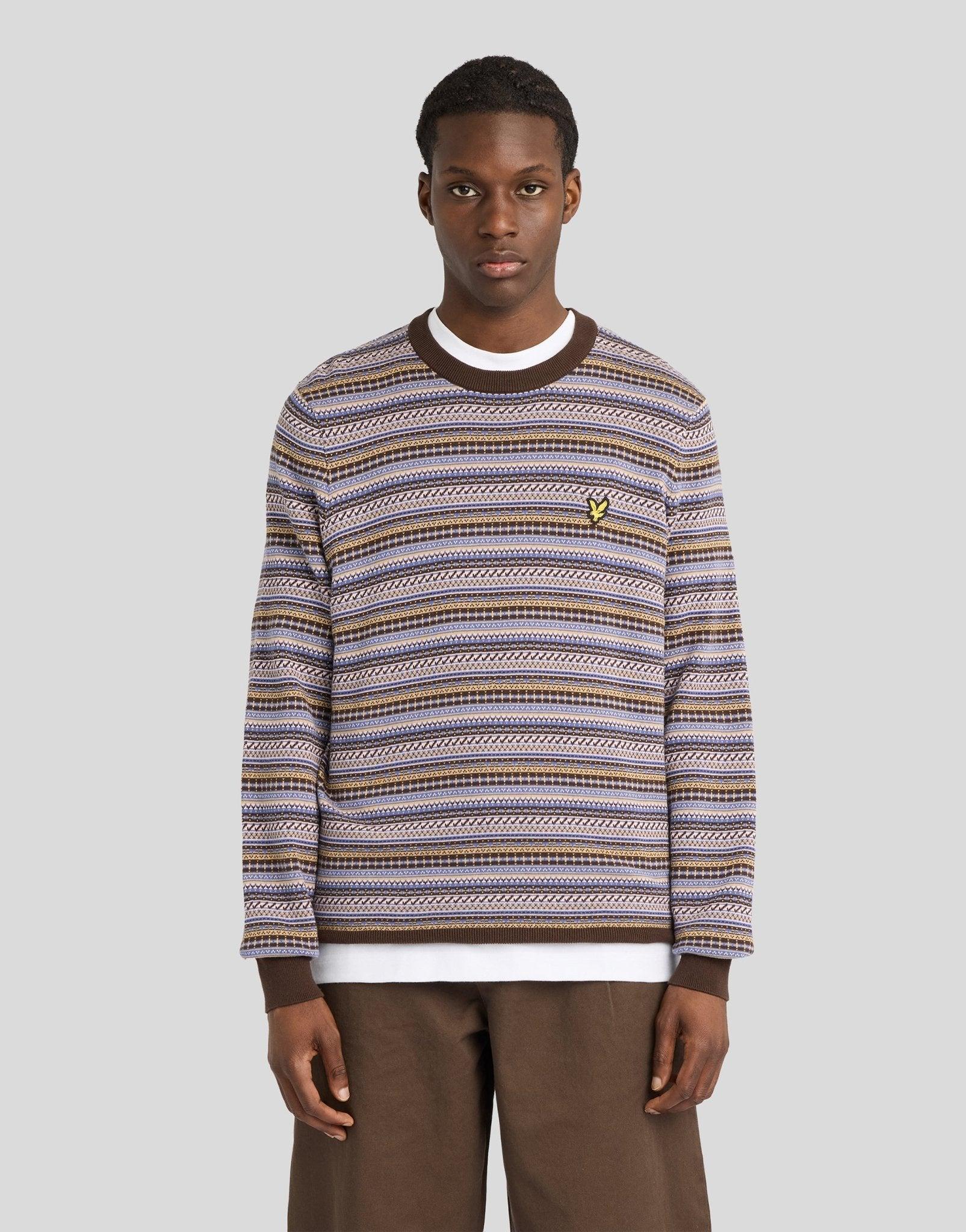 Fairisle Rundhals-Pullover