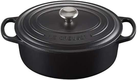 Le Creuset Signature Satin Black Cast Iron 29cm Oval Casserole