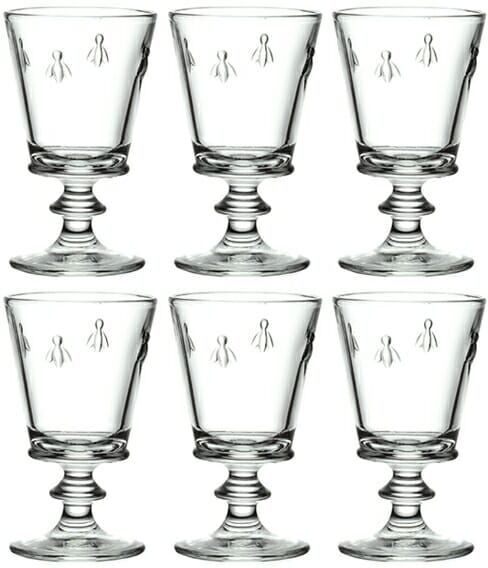 La Rochere Bee Stemmed Glass 240ml Set Of 6
