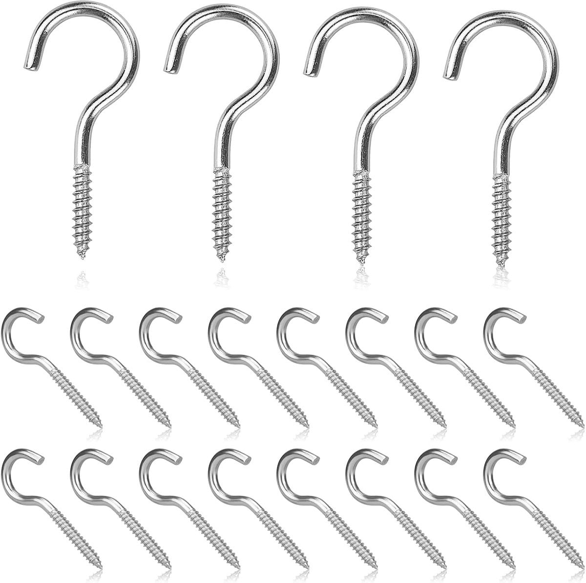 20x Schroefhaken 50mm - Robuuste Plafondhaken met Schroefdraad voor Ophangen
