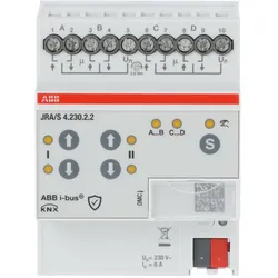 ABB JRA/S4.230.2.2 Jalousieaktor 4-fach 230V, manuelle Bedienung 2CDG110285R0011