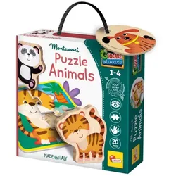 Montessori Holz-Puzzle Tiere