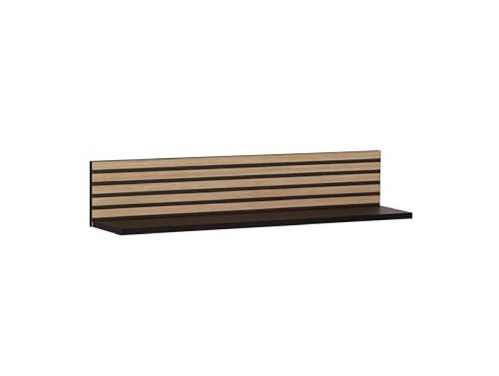 Schildmeyer Ekko Étagère 158302\, Noir Mat/Aspect Panneau Acoustique\, 80 x 17\,3 x 15\,7 cm