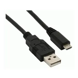 INLINE Micro-USB 2,0 Kabel, USB-A Stecker an Micro-B Stecker, schwarz, 0,5m