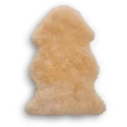 Schaffell 68 x 100 cm Wolle Beige