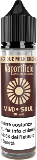 Vaporificio Perique Milk Cream Mind Soul Liquido Shot 20ml Tabacco Banana Dulce De Leche