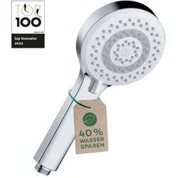 Kludi Dive S 3S Duschkopf 6883005-00, 3 Strahlarten, Handbrause, Brausekopf, chrom