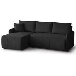 ECKSCHLAFSOFA Capri schwarz