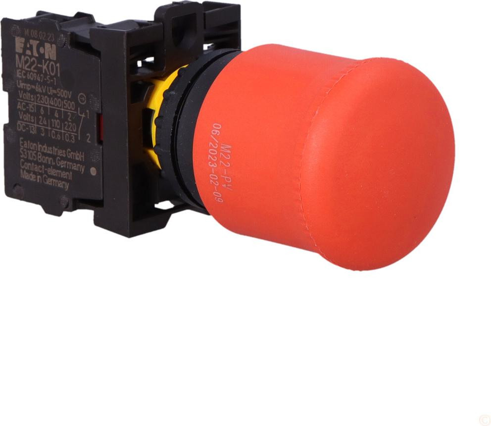 Eaton M22-PV/K01 Niet-onderbrekende schakelaar d38mm 1Ö voorkant