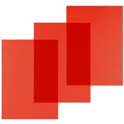 Displast, Bindegerät Zubehör, Buchbinderhüllen Rot A4 Polypropylen 100 Stücke