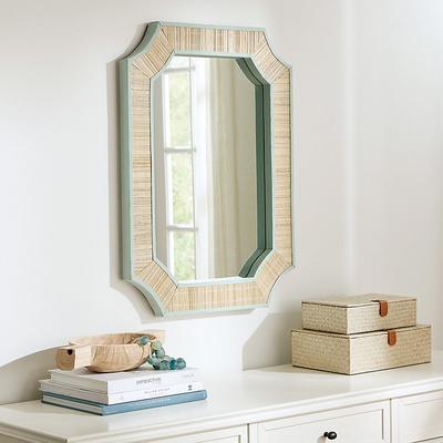 Clipped Corners Woven Mirror - Ballard Designs