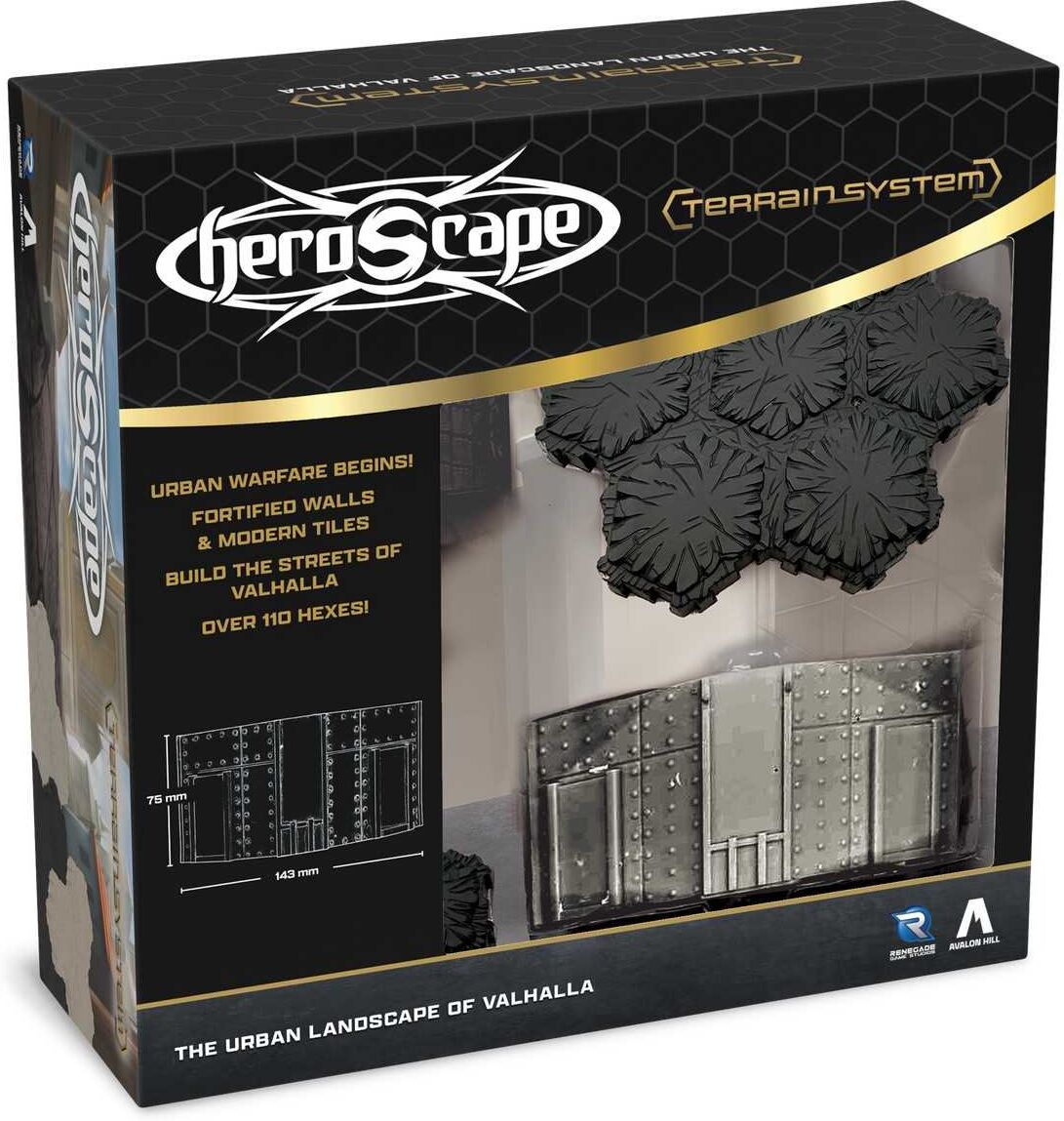 Heroscape: The Urban Landscape of Valhalla Terrain Expansion for Heroscape, Ages 10+, by Renegade Game Studio