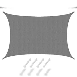 UV Sonnensegel Wasserdurchlässig 5x3 - Rechteckig - Sonnenschutz Garten Terrasse