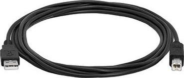 Hamlet XCU2AM-BM30 USB A naar USB B kabel, 3 meter, USB 2.0, zwart
