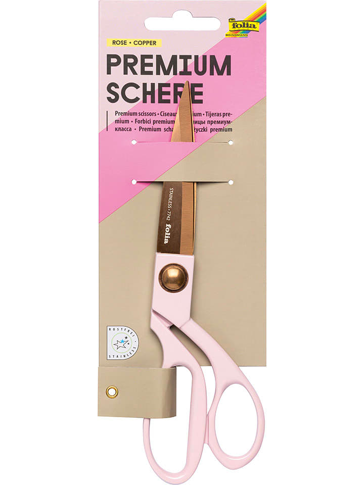 folia PAPER Schere in Gold/ Rosa - onesize
