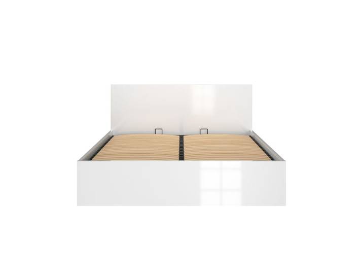 Lit coffre 180x200 cm BEST 4 blanc brillant