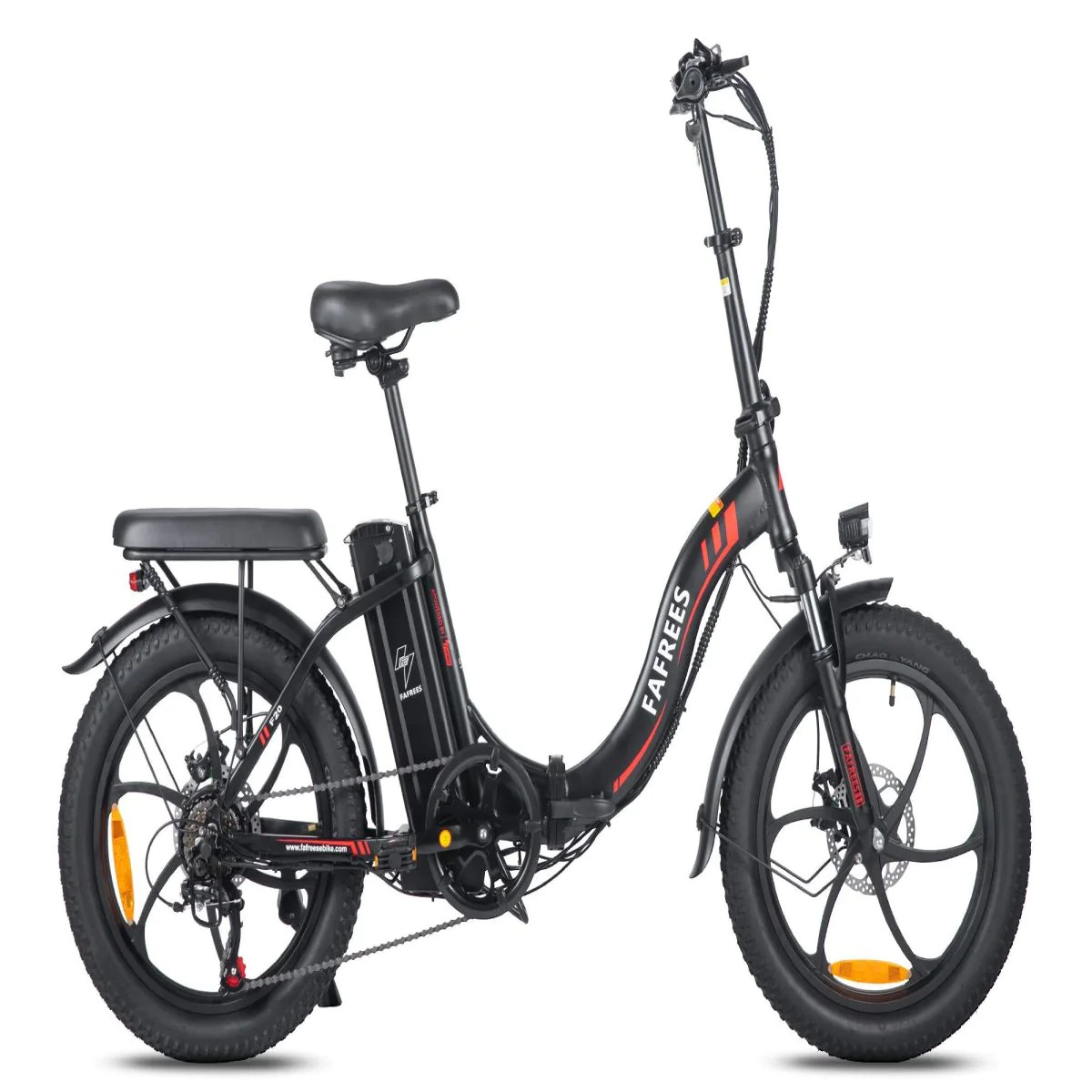 City E-bikes FAFREES F20 - 250W Motor 36V18AH Batterie 70KM Reichweite - Schwarz
