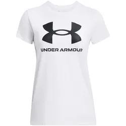 Under Armour, Damen, Sportshirt, UA Logo Ss (S), Weiss