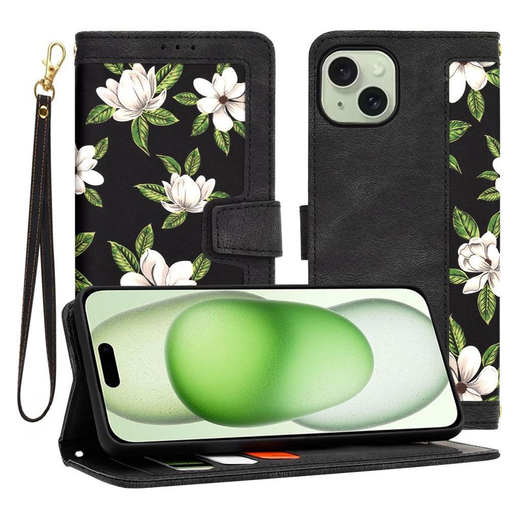 Techsuit - FlipCraft - iPhone 15 Plus - Flowers of the Dawn (Apple iPhone 15 Plus) (56350963)