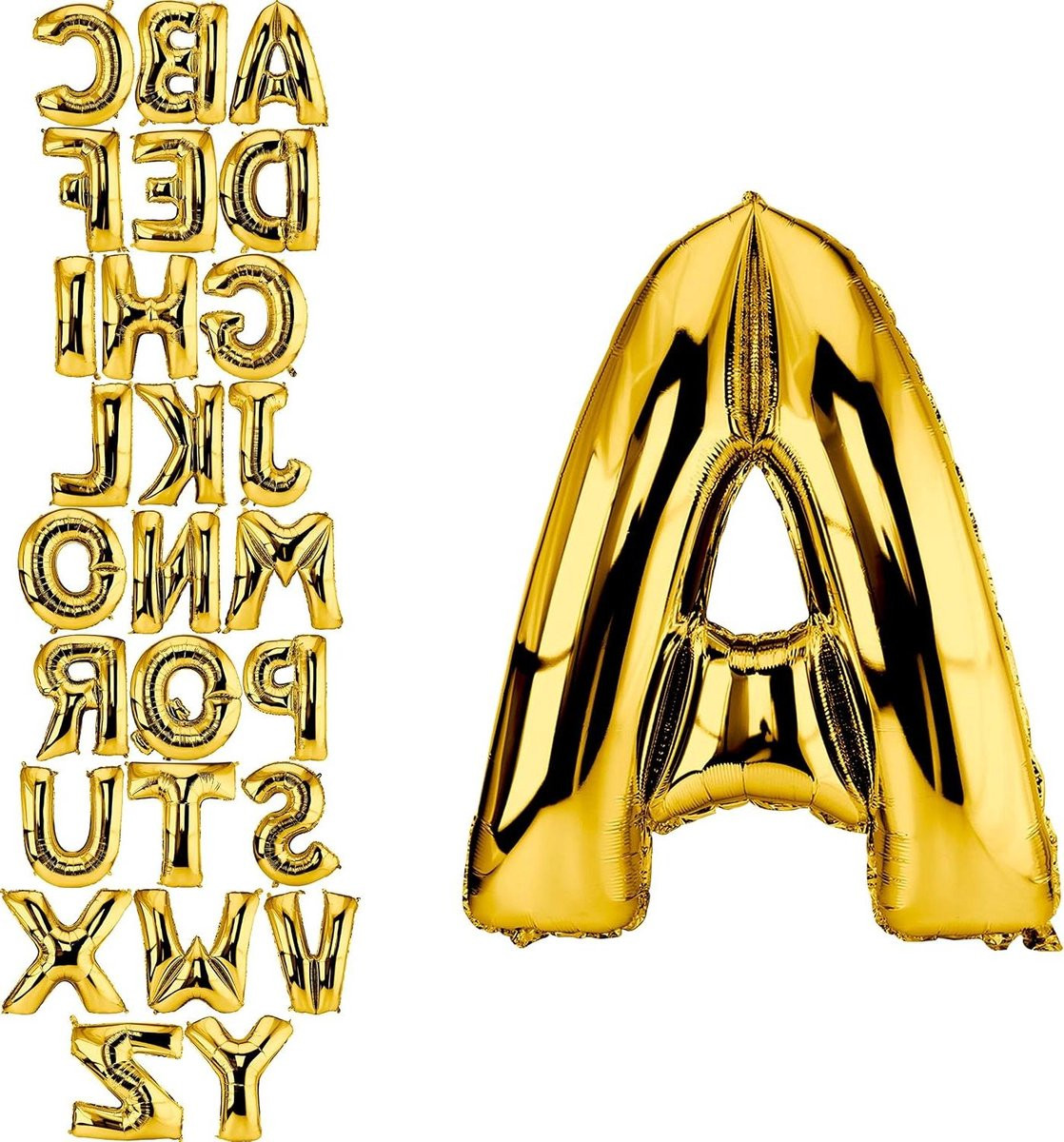 Gouden Folieballon Letter A XXL - 100 cm - Feestdecoratie