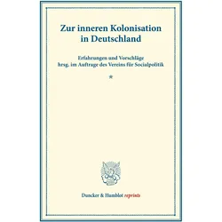 Zur inneren Kolonisation in Deutschland., Fachbücher