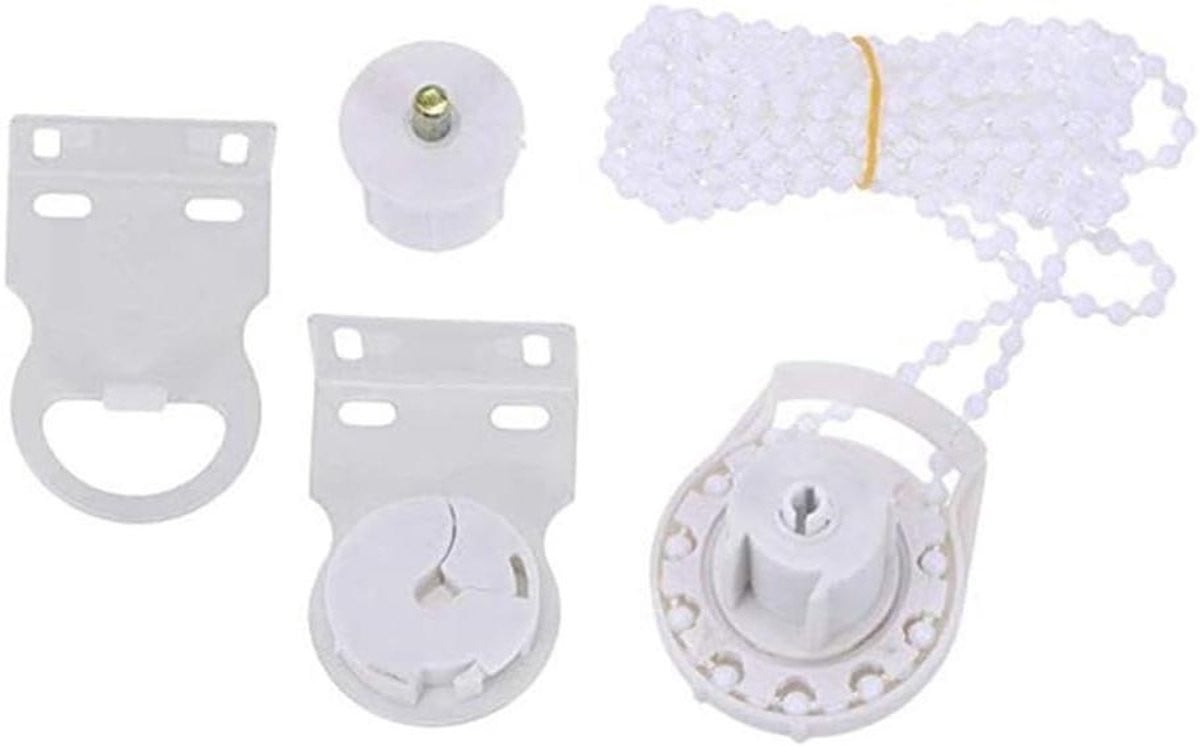 Wit Rolgordijn Reparatieset met 300 cm Ketting en Fittingen