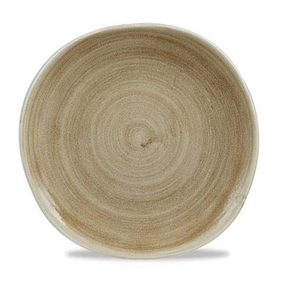 Churchill Stonecast Patina Antique Taupe Teller Organisch 26,4cm