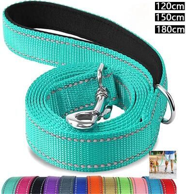 Inspired Living Reflective Dog Leash For Safe Night Walks fluorescent Green 1.5cmx150cm