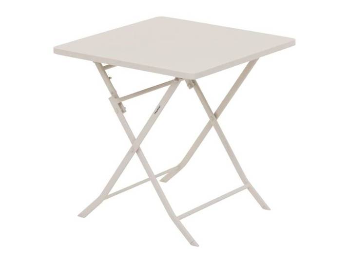 Table de jardin pliante carrée  Greensboro  argile en acier - Hespéride