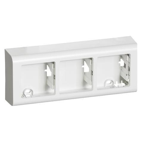 LK Fuga underlag 3 modul Softline vandret, hvid (AAK503D6533)
