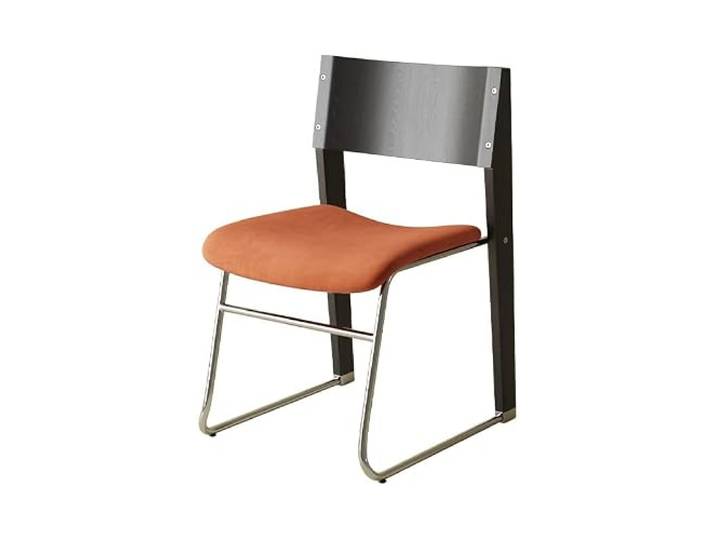 DIANXI Lounge-Sessel Chinesischer Retro-Esszimmerstuhl im Bauhaus-Stil, schlicht, Kamm, Make-up-Hocker, Kleiner Haushalts-Café, Freizeit-Rückenlehnentisch, französischer Stil