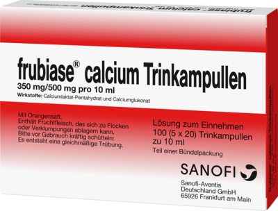 STADA Consumer Health Deutschland GmbH FRUBIASE CALCIUM T Trinkampullen 5X20 St 03303818