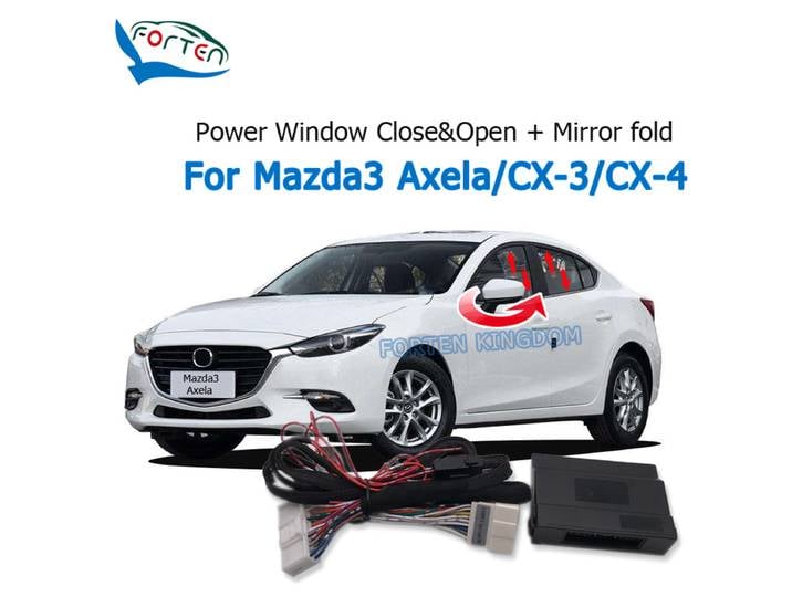 Forten Kingdom Car Auto Window Closer Close Open Side Mirror fold Kit for Mazda 3 Axela CX-4 CX-3 Mazda 2 2014-2019