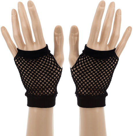 Netz-Handschuhe, schwarz