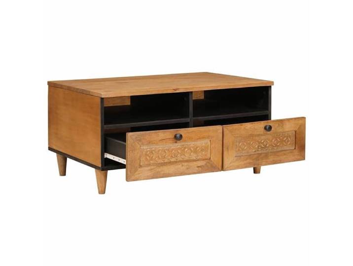 Elégance Table - HUABLBO - Table basse de salon - Marron Clair 80 x 54 x 40 cm Bois d'ingénierie &24819