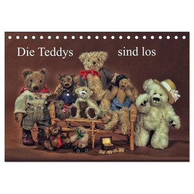 Die Teddys sind los (Tischkalender 2027 DIN A5 quer), CALVENDO Monatskalender