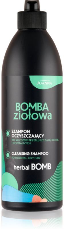 Joanna Herbal Bomb Cleansing Shampoo Deep Cleanse Clarifying Shampoo for oily hair and scalp 500 ml