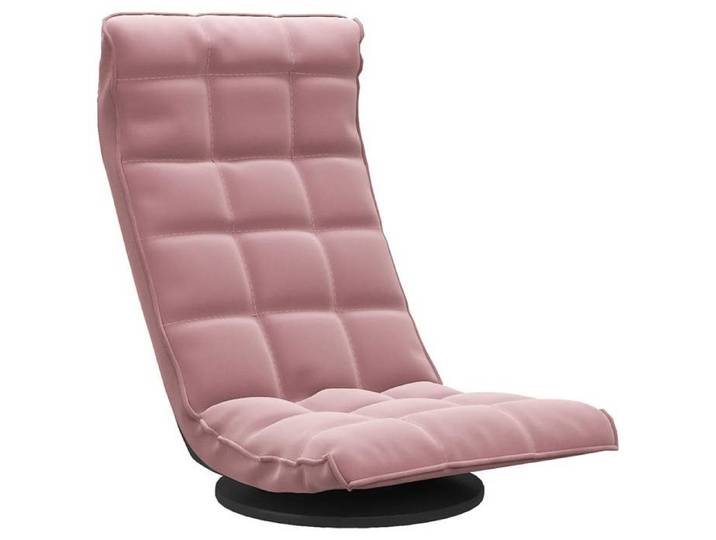 Chaise Pivotante - Rose - Moderne Chaise de sol pivotante Rose Velours - Dimensions:60x54x34cm N816480
