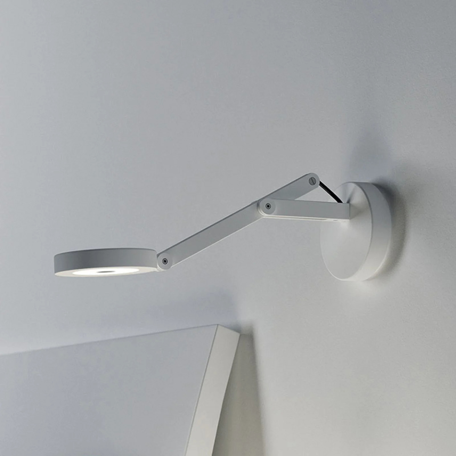Rotaliana String W0 DTW Wandlamp - Matt White/Black - Metaal