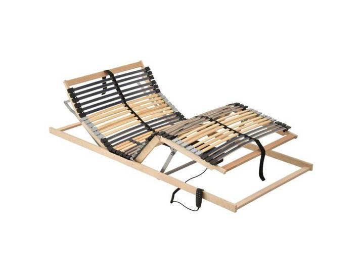 Sommier à lattes électrique NEUF avec 42 lattes - Sommier à lattes électrique sans matelas avec 7 zones 90x200cm ( 1401462)