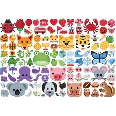 Emoji Colors 100-Piece Puzzle