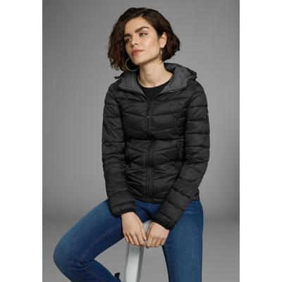Steppjacke POLARINO, Damen, Gr. 40, schwarz, Web, Obermaterial: 100% Polyamid. Futter: 100% Polyamid. Wattierung: 100% Polyester, eingefasste Kante, Jacken Steppjacke, Übergangsjacke für kühle Tage, aus leichtem Webmaterial, Topseller