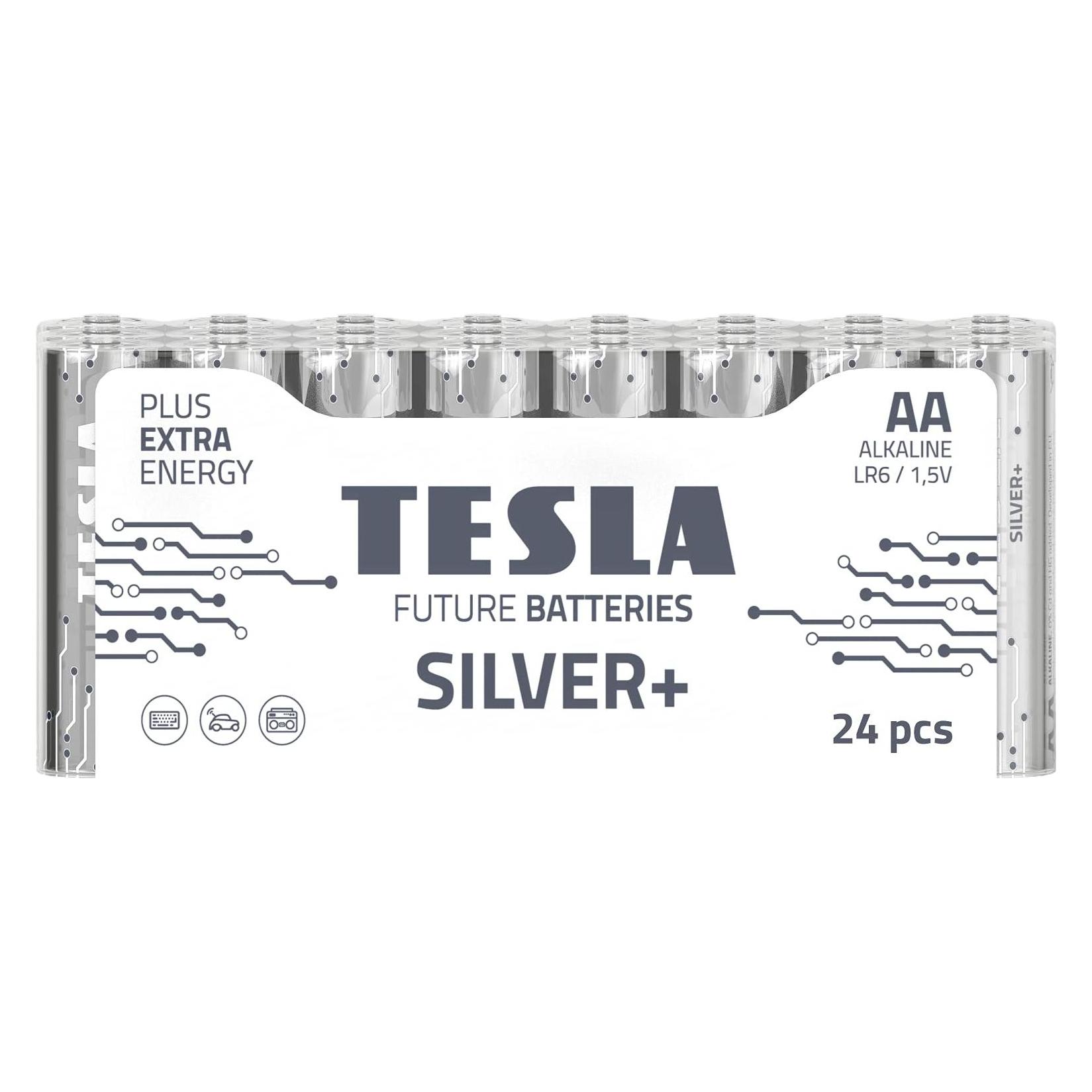 Tesla Batteries Battery AA Silver + Alkaline LR06 2600 mAh (24 pcs) (24 Stk., AA, 2600 mAh) (1099137029)